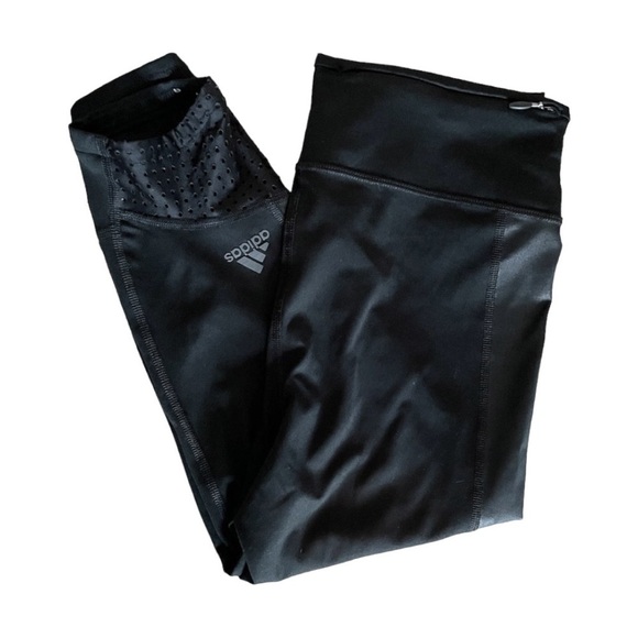 🌺 Adidas Supernova Climalite Running Capri Crop Athleisure Leggings Size XS - Picture 4 of 11